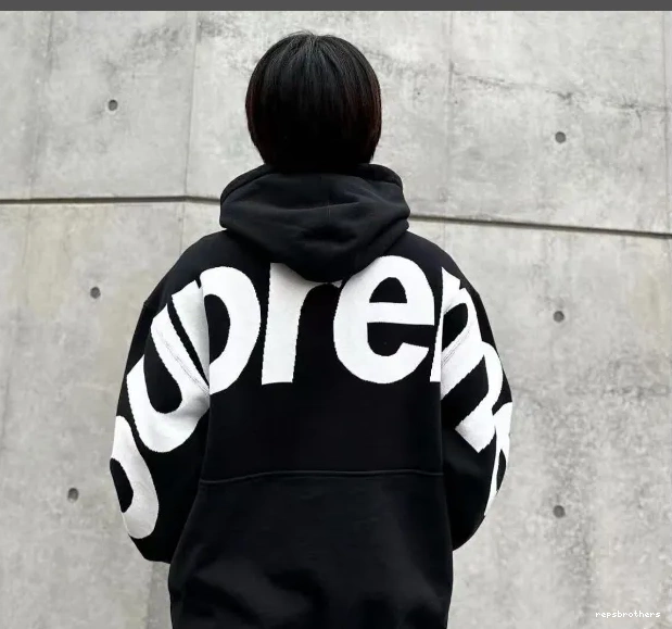 S HOODED L Back LOGO Grey M Big Sweatshirt Black BIG XL SWEATSHIRT JACQUARD Hoodie LOGO 0628